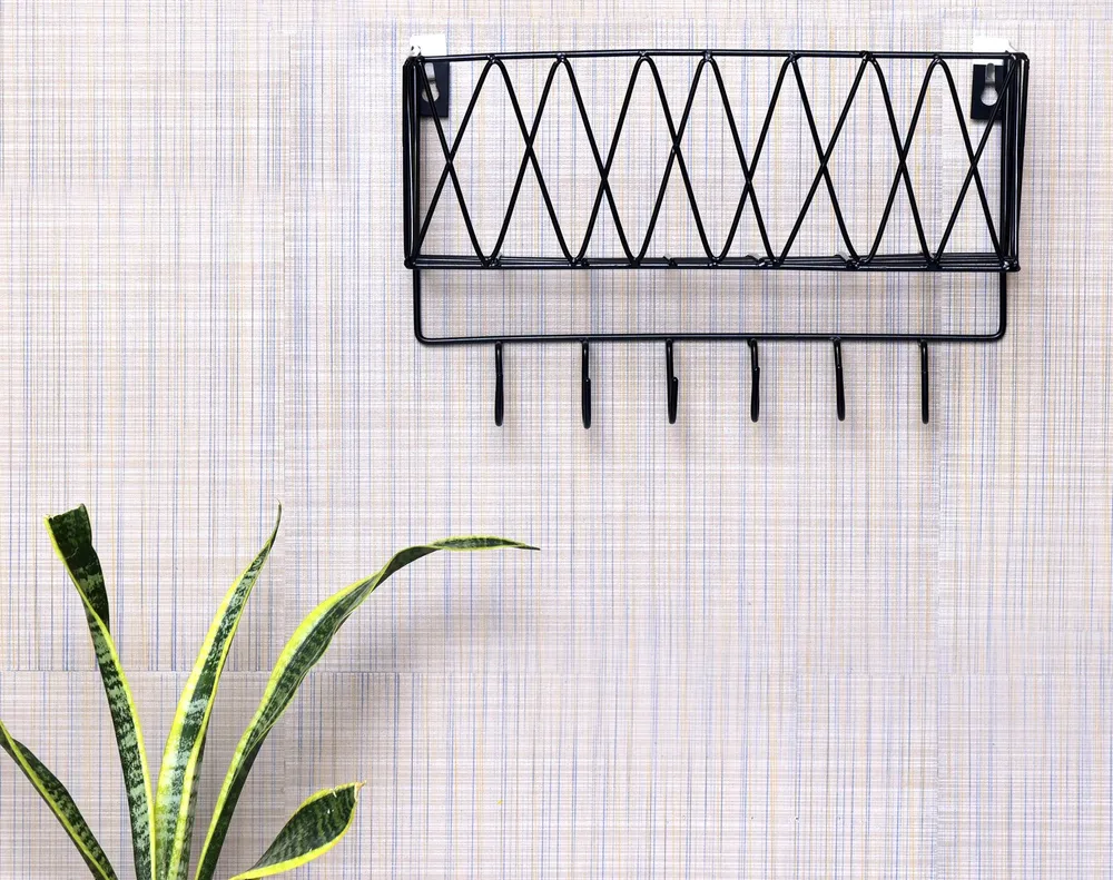 Shelf with key holder