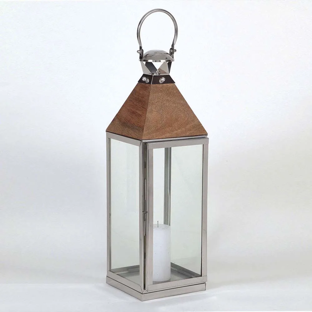 Silver Lined Decorative Candle Lantern