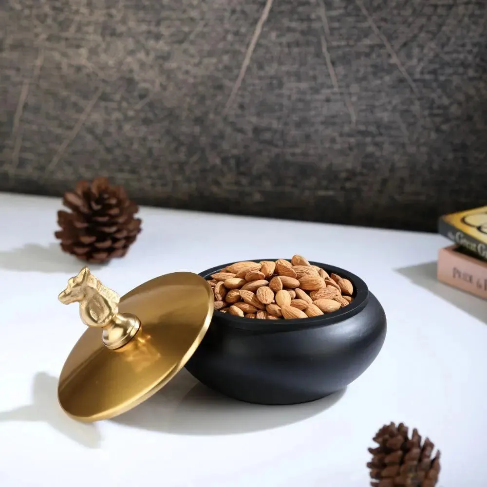 Small-Sized Gold Decorative Box for Home Decor