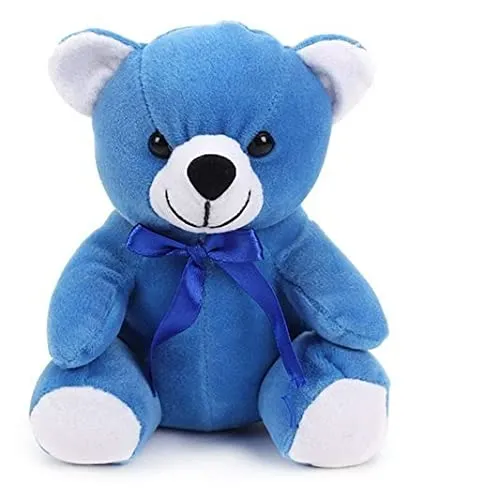 Soft Mushy Blue Teddy Bear