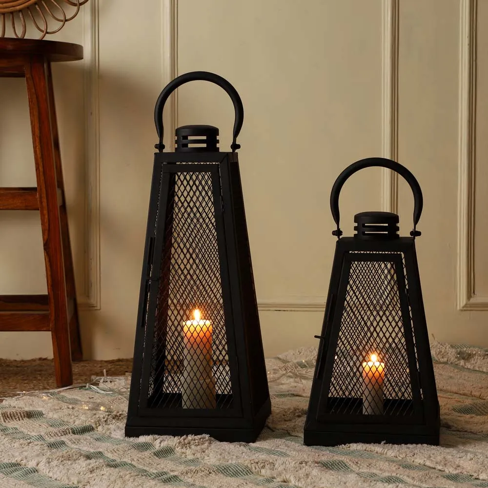 Space Illuminator Duo Metallic Candle Lantern