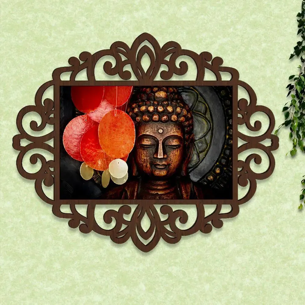 Spiritual Buddha Canvas Print in Decorative Frame