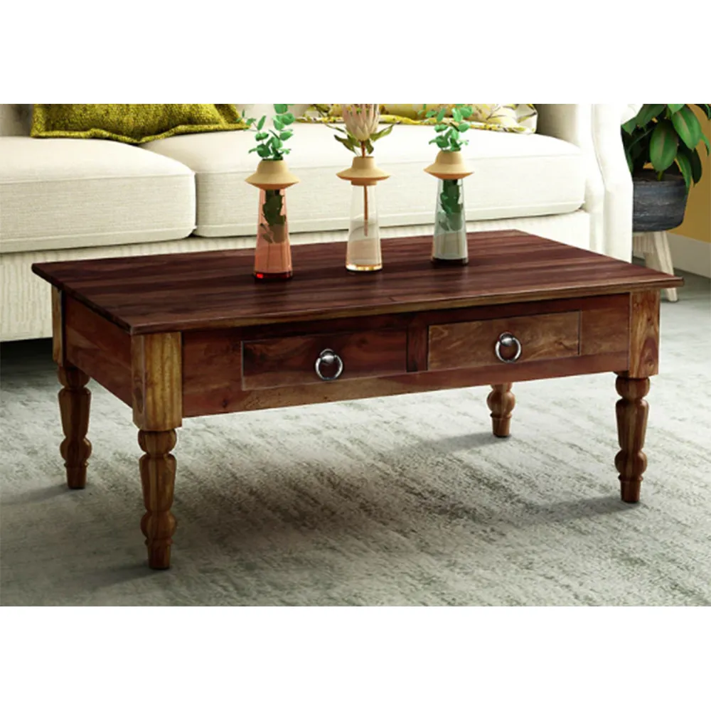 Standard Designer Minimalist Sheesham Wood Coffee Table