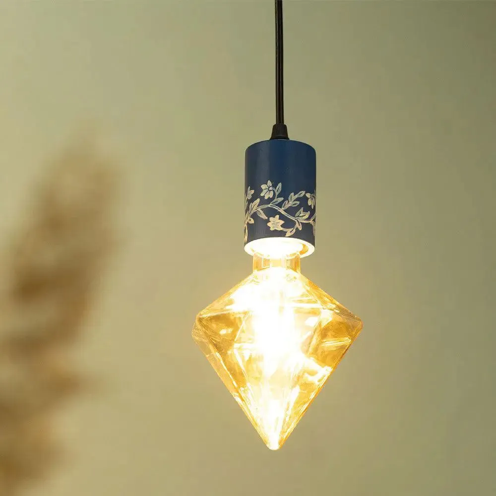 Stunning Blue Pottery Design Hanging Pendant Lights