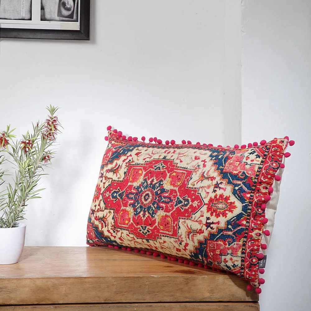 Stunning Galeecha Printed Multi-Hued 100% Cotton Cushion Cover Set OF 1