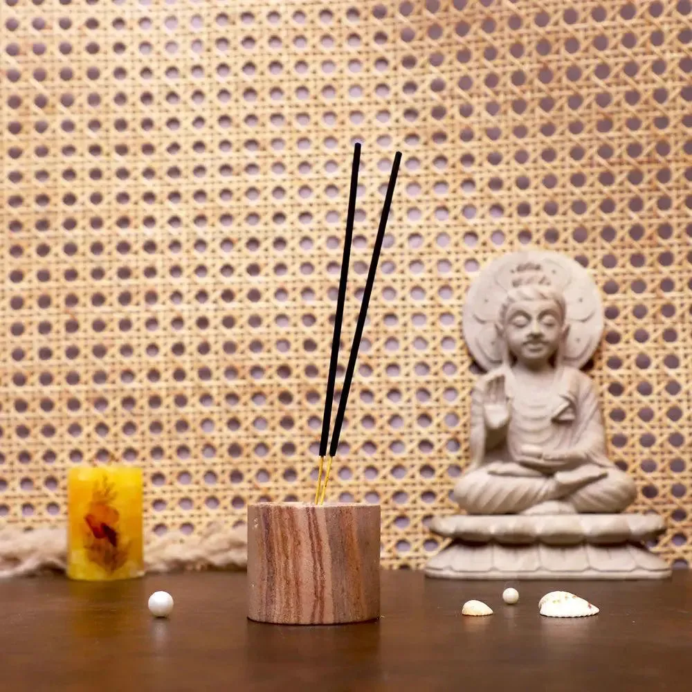 Stylish Marble Soapstone Incense Stick Holder (Small)