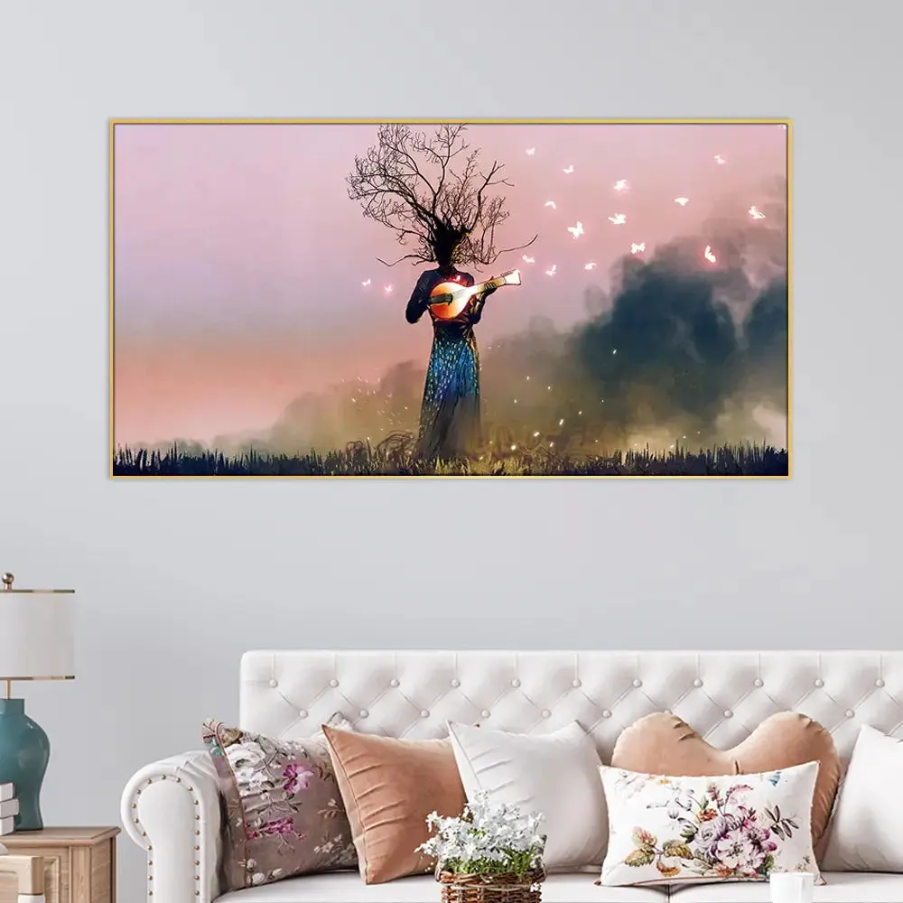 Surreal Music of Trees Wall Painting