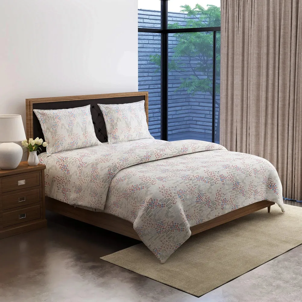 Swayam Dense Floral Print Blended Cotton Double Bed Comforter