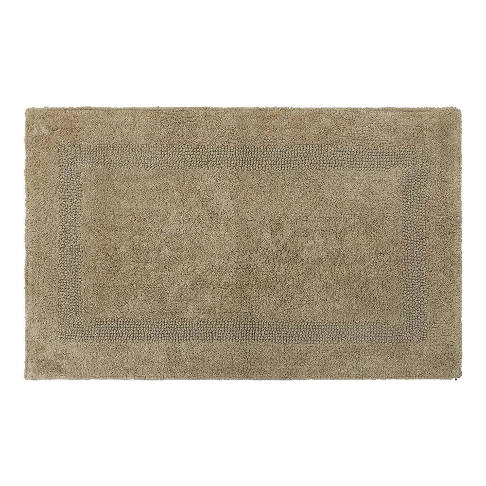Taupe Designer Cotton Bathmat Set Of 2