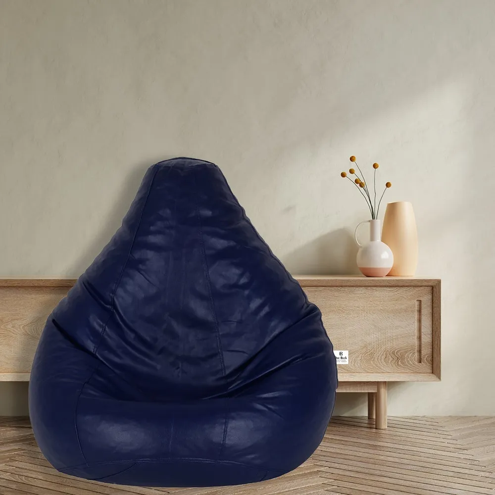 Tear Drop Designed Blue Bean Bag Cover  (L,XL,XXL,XXXL, Jumbo)