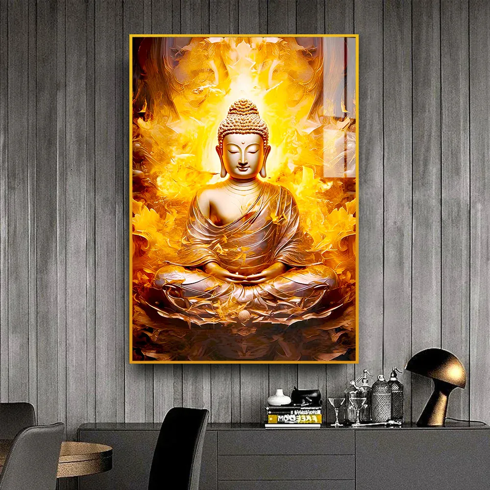 The Enlightened One Buddha Acrylic Wall Painting