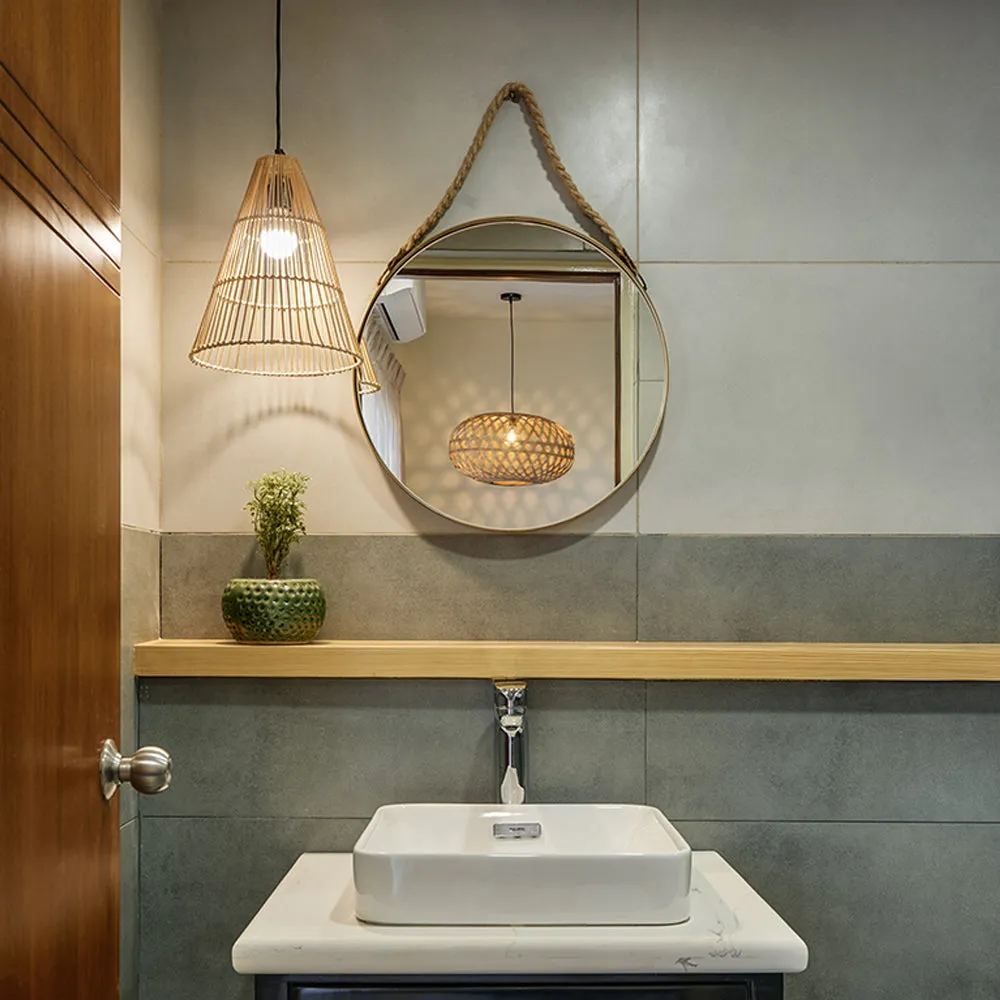 The Golden Droplet Metal Wall Mirror