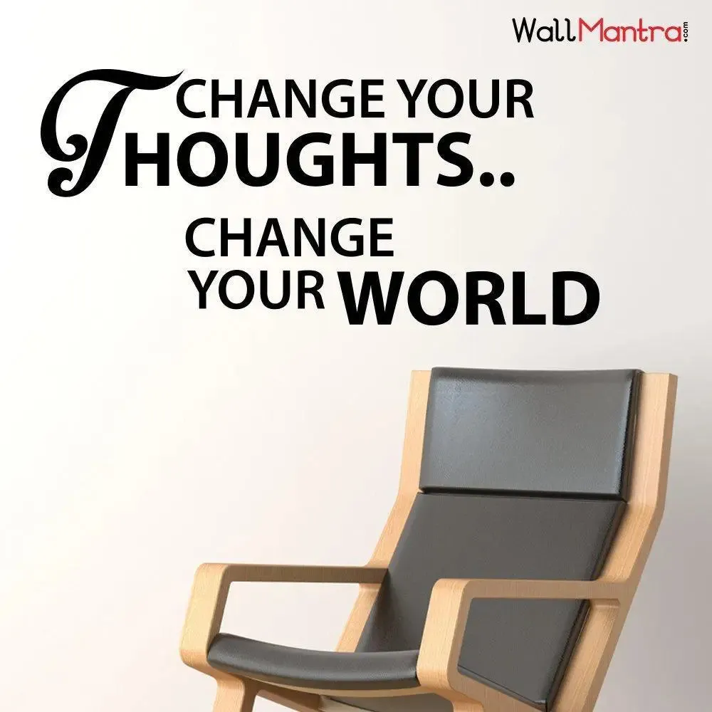 Think Positive Wall Sticker for Home, Office Decor 21cm x  46cm