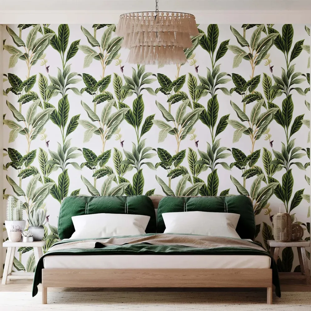 WallMantra Tropical Leaf Premium Quality Wallpaper
