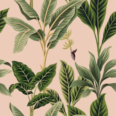 WallMantra Tropical Leaf Premium Quality Wallpaper