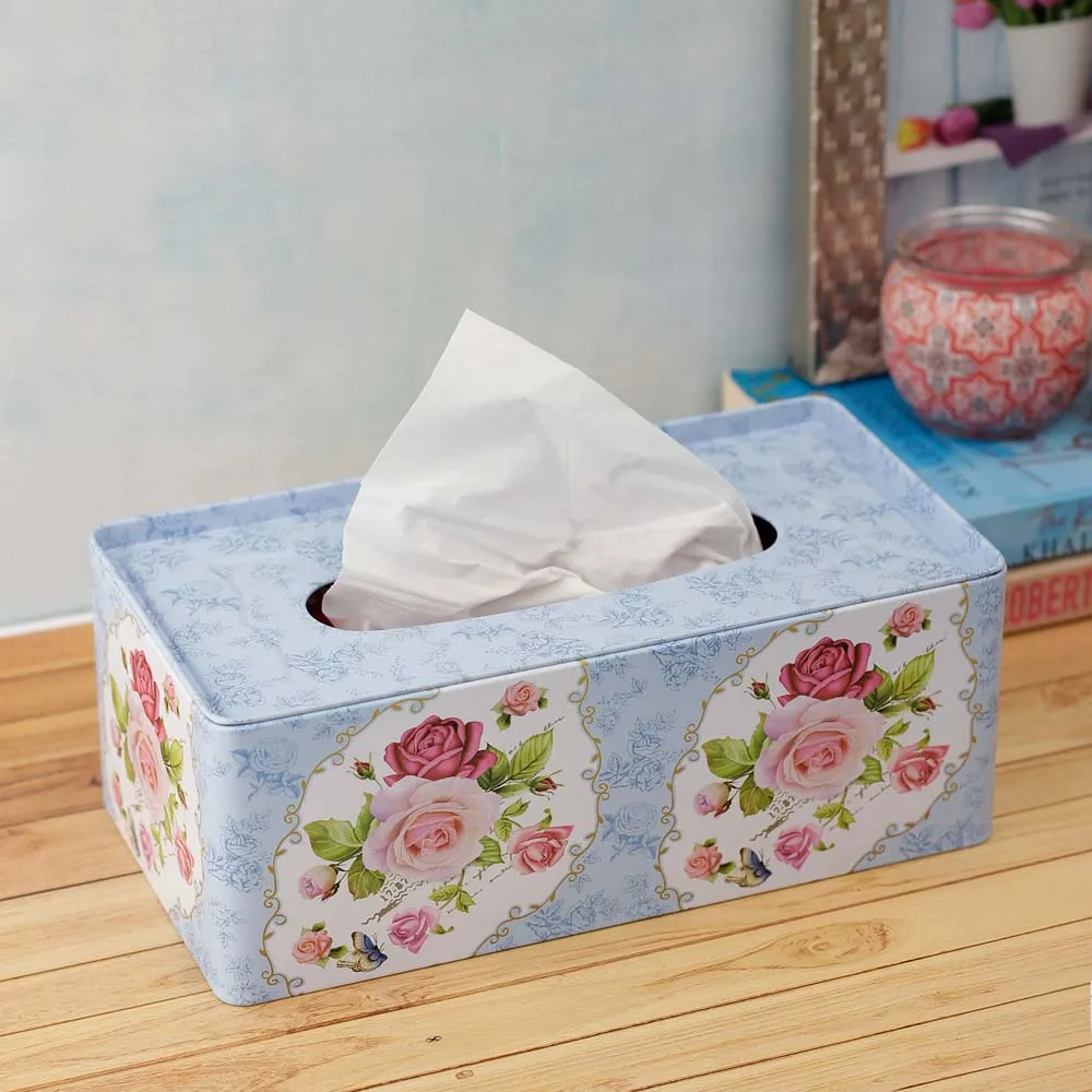 Unicorn & Ferns Pink & Lavender Tissue Box