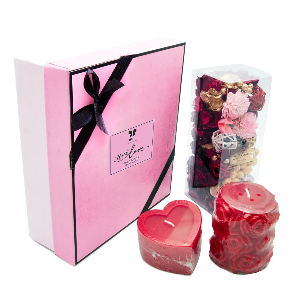 Unique Potpourri & Scented Candles Gift Set for Valentine's Day