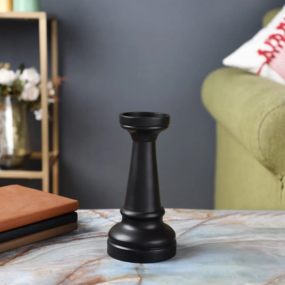 Vintage Black Chess Rook Table Decor- Large