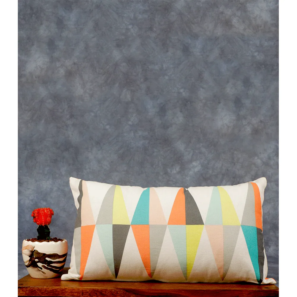 White Base Rhombus 13X19 Cushion Cover