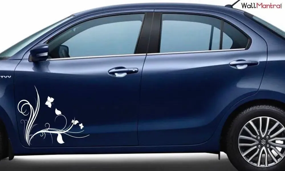 White Color Butterfly DIY Vinyl Car Sticker