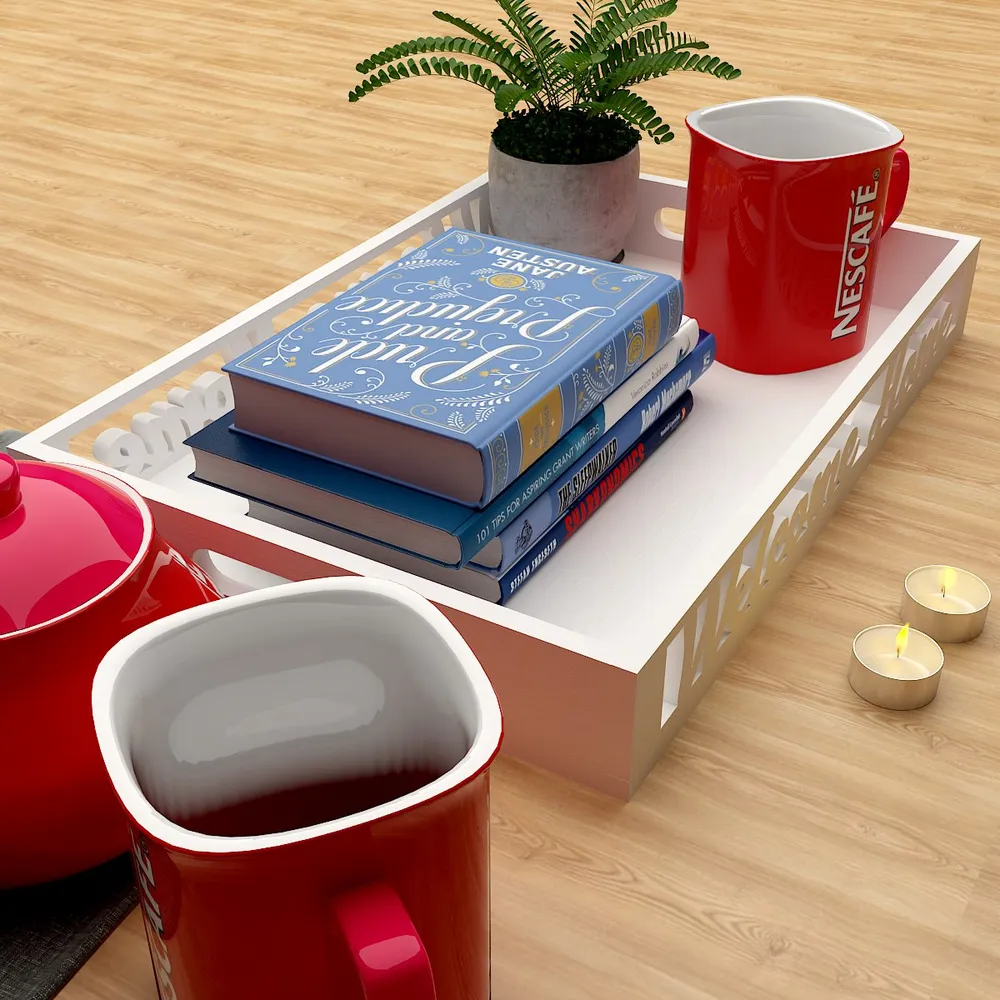 Wooden Fancy Design Serving Tray